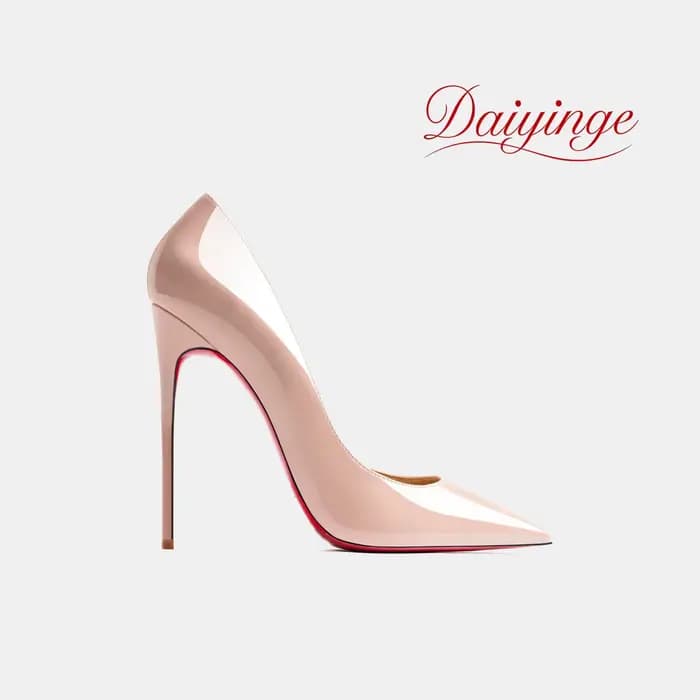 Escarpins à talons hauts pour femme, tendance 2026, en cuir de luxe rouge brillant, à bout pointu, t