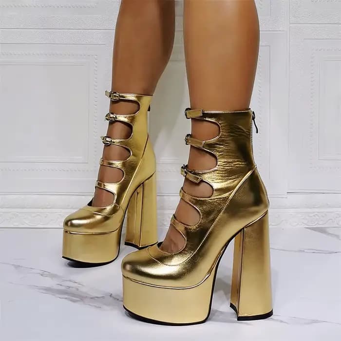 Bottes mi-mollet respirantes pour femmes, bottes mi-mollet respirantes, plate-forme haute imperméabl
