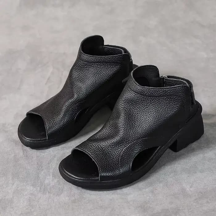 GKTINOO 2026 Sandales gladiateur à talon épais pour femme, chaussures d'été rétro faites à la main e