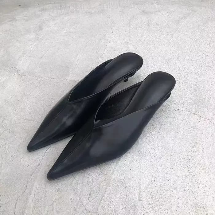 Pantoufles à talons élégantes pour femmes, Mules à bout pointu, chaussures à la mode, sandales d'été