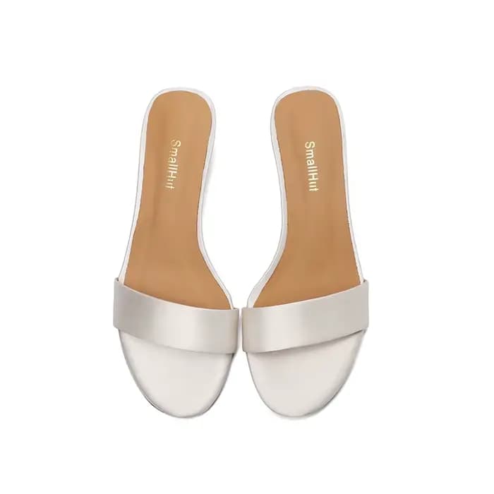 Nouvelles Sandales d'été en Soie pour Femme SmallHut Tendance 2026 – Sexy, à Talon Sabot, Bout Ouver