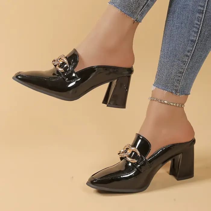 Escarpins à talons hauts pour femmes, nouveau Style européen, chaussures simples semi-coupées, semel