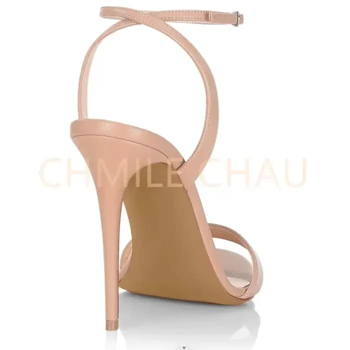 Sandales de Luxe Élégantes à Talons Hauts et Bretelles de Rincage pour Femme, Alicante Habillée de G