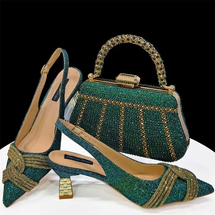 Doershow Dernier Design poumons Mode Style Dames Chaussures avec Sac AssressentiEnsemble 2024 NigWin