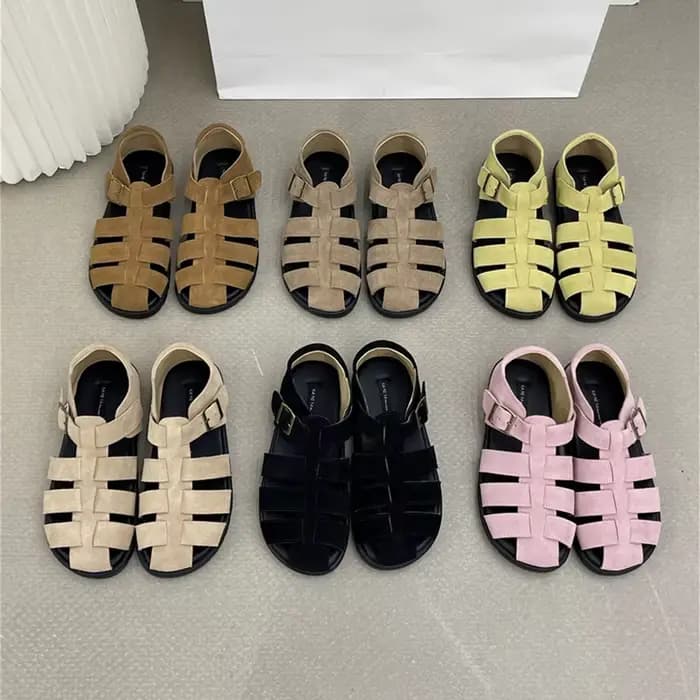 AIYUQI Sandales pour femmes 2026 Nouveauté Sandales romaines tressées évidées pour femmes Chaussures