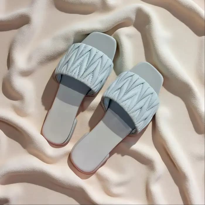 Sandales pour femmes de qualité supérieure, nouveau style, pantoufles plates en peau d'agneau, chaus