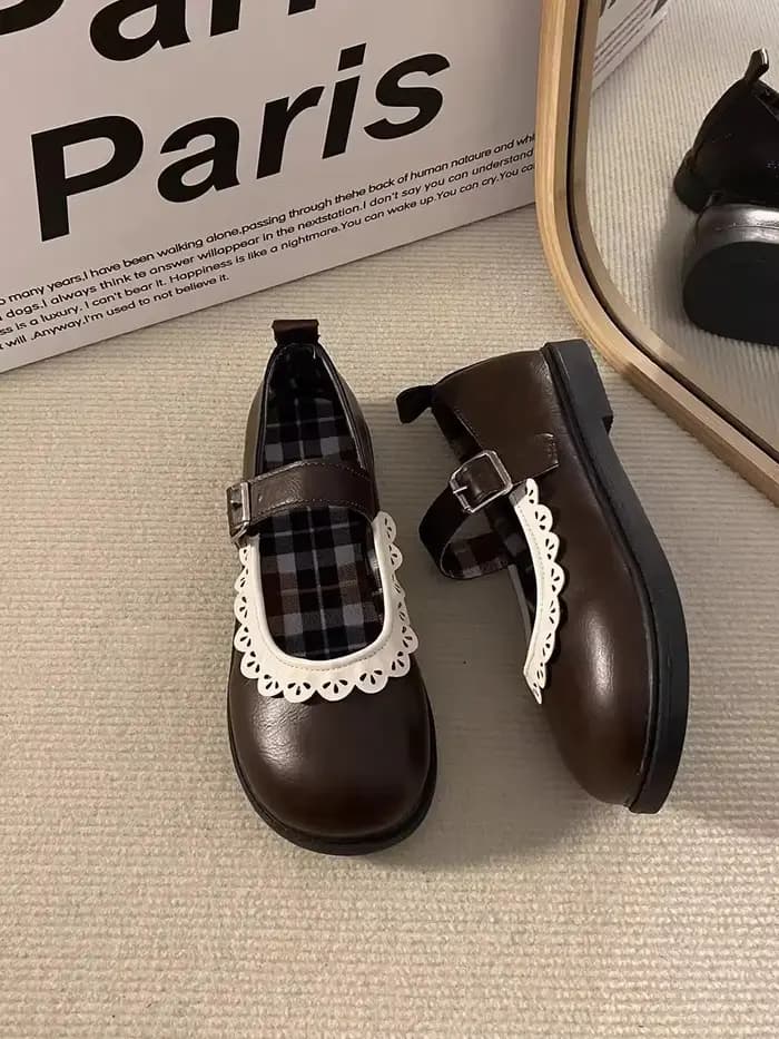 Escarpins gothiques pour femmes, chaussures de soirée Kawaii Mary Jane, noir, mignon, talon bas, élé