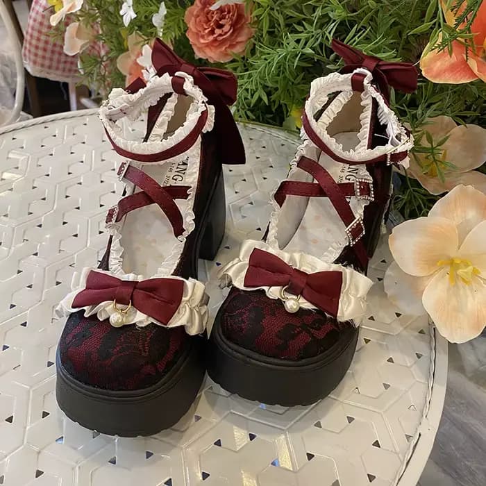 Chaussures Lolita Lace Mary Jane originales de Style japonais, uniforme JK, mode confortable, douce