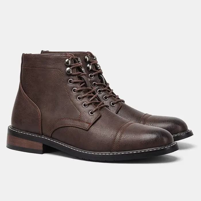 Bottines en cuir confortables de marque tendance 2026, bottines décontractées à la cheville