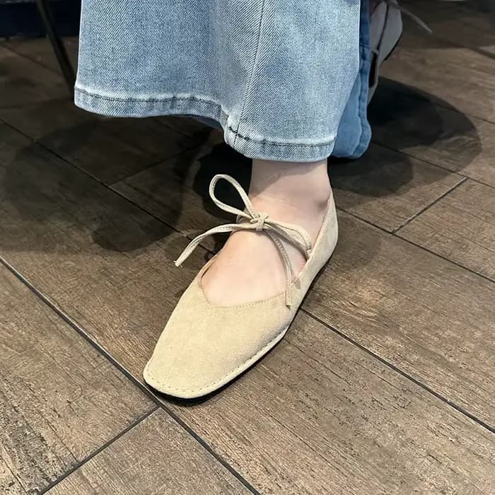 SUOJIALUN 2025 marque femmes Vintage chaussures plates grande taille dames élégant à lacets talons b