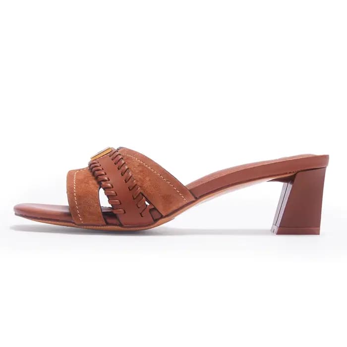 CHCH – sandales d'été en cuir de vache pour femmes, chaussures à talons hauts de haute qualité, rétr