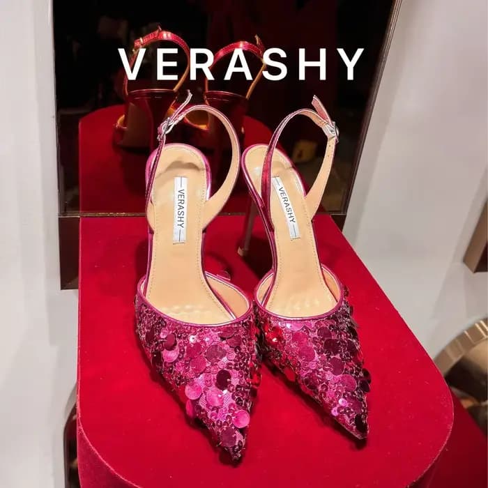 Chaussures rouges à talons hauts pour femmes, nouveau Style avec bouton unique, sangle arrière, pail