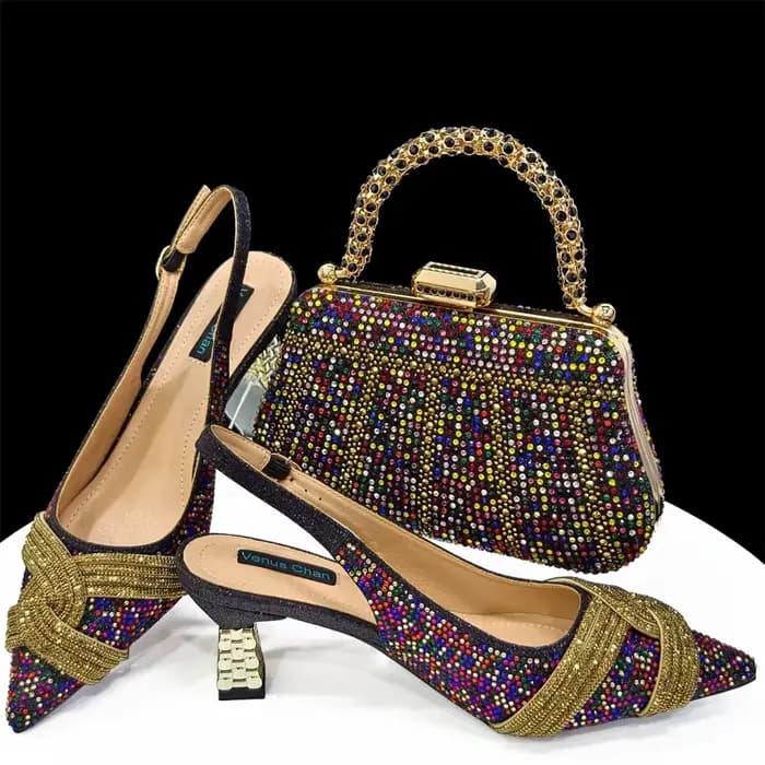 Doershow Dernier Design poumons Mode Style Dames Chaussures avec Sac AssressentiEnsemble 2024 NigWin