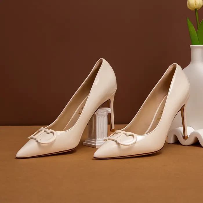 C-H talons hauts pour femmes printemps nouvelle Collection chaussures pour femmes d'affaires beiges