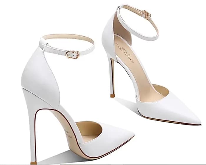 Sandales à talons hauts nus pour femmes françaises, lanière à boucle à une ligne, nouvelles sandales