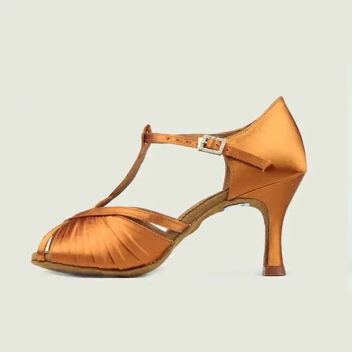 Chaussures de danse en Satin importé pour femmes, talon haut, semelle souple, Style personnalisé, no