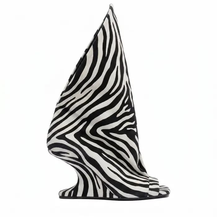 Bottines mi-mollet à talon compensé en daim peep toe pour femme, nouvelle collection été 2026, à enf