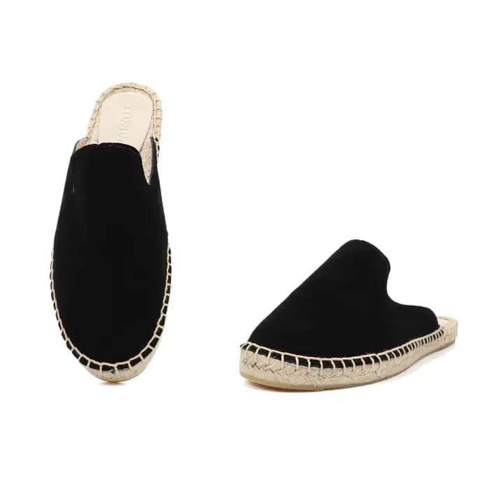 Mules Espadrille Classiques pour Femmes, Pantoufles Confortables et Polyvalentes en Couleurs Carillo