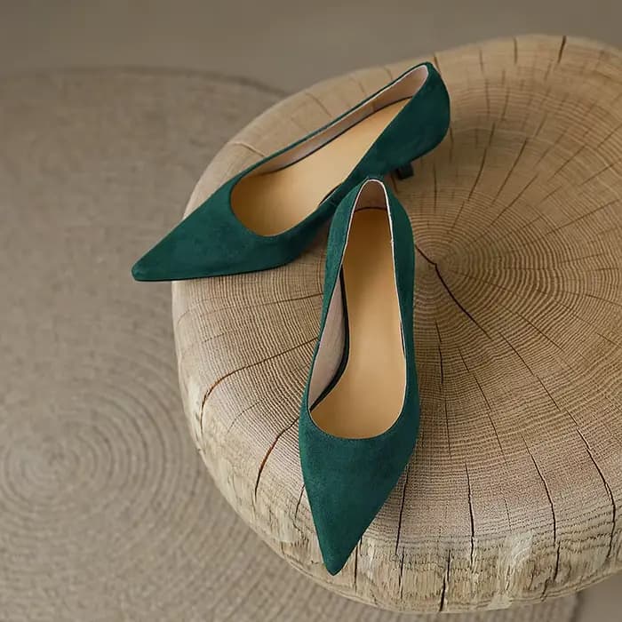 Call TAA-Talon haut fin pointu pour femme, chaussures à plateforme pour femme, escarpins en daim pou