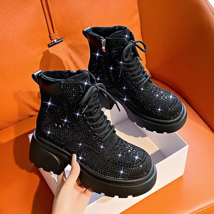 Bottes courtes européennes et américaines pour femmes, collection automne et hiver, optique colorée,