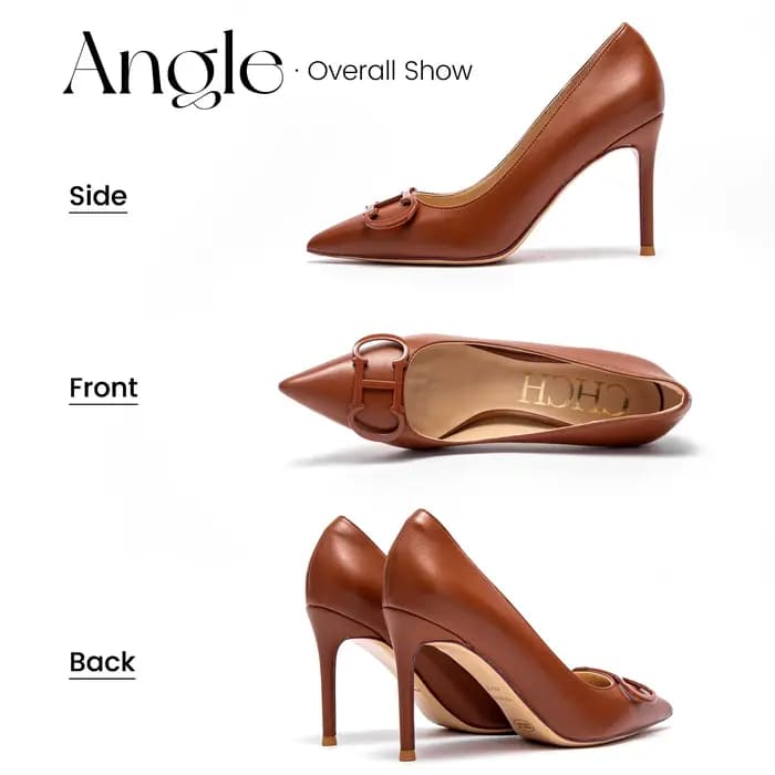 C-H talons hauts pour femmes printemps nouvelle Collection chaussures pour femmes d'affaires beiges