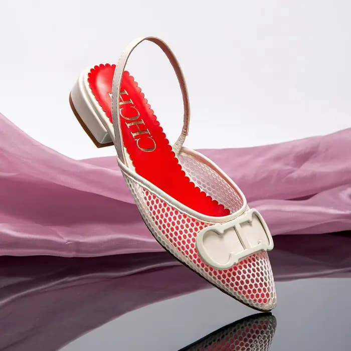 Chaussures simples à talons bas pour femmes, Design en maille, fabrication exquise, sandales simples