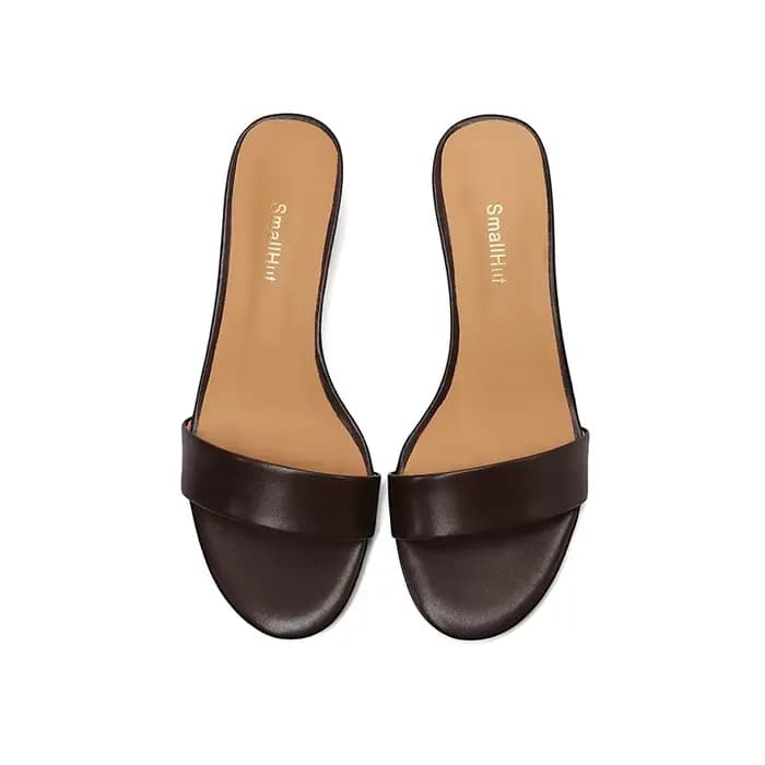 Nouvelles Sandales d'été en Soie pour Femme SmallHut Tendance 2026 – Sexy, à Talon Sabot, Bout Ouver