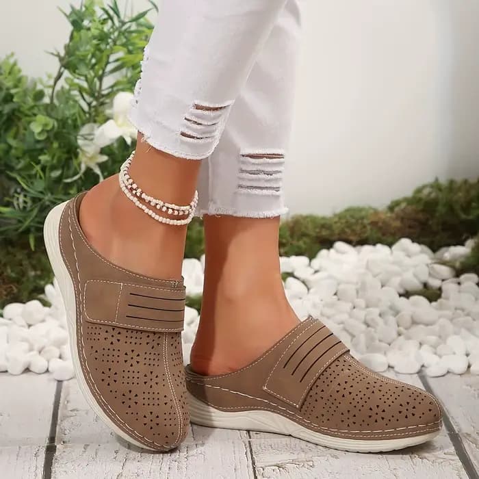 Mules de couleur unie de Style Vintage pour femmes