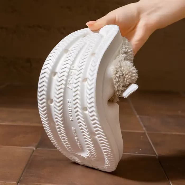 Mules imperméables en fourrure Eva pour femmes