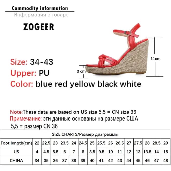 Chaussures compensées sandales pour femmes mode d'été tricoté talons hauts gladiateur tongs décontracté blanc