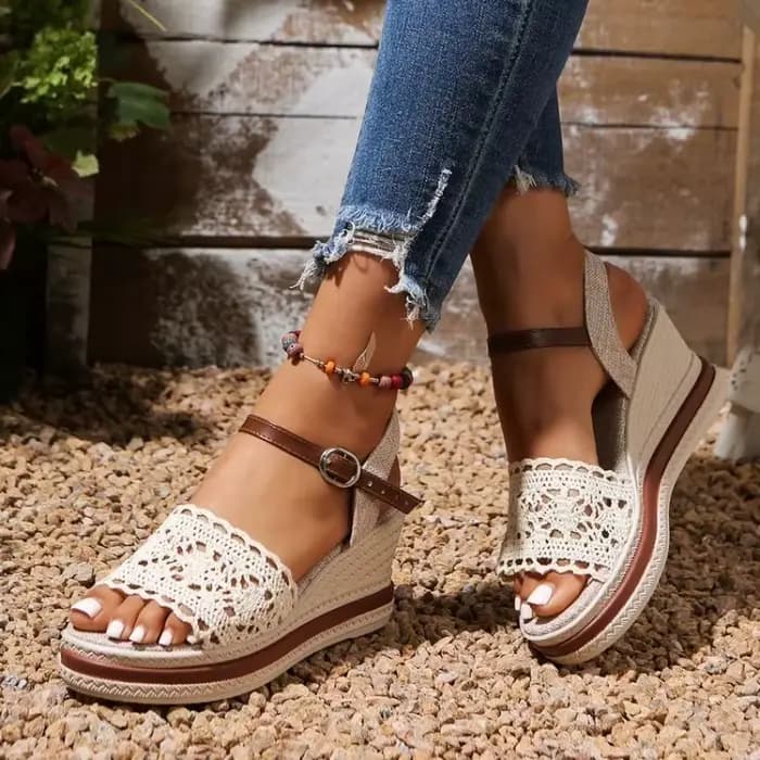 Sandales compensées pour femmes à plateforme