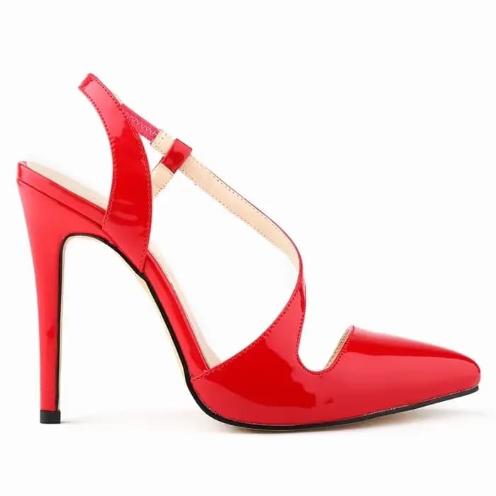 LOSLANDIFEN-Escarpins pointus en cuir pour femmes, chaussures à talons hauts, sexy, été, automne, mariage, rouge, 302-15PA, nouveau
