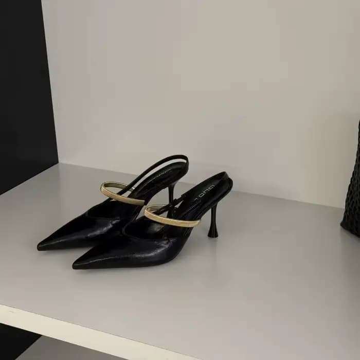 Nouvelles Escarpins Élégants Style Français à Talons Fins pour l'Été – Chaussures Décontractées et de Ville
