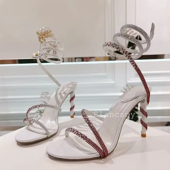 Sandales gladiateur à talons fins pour femmes