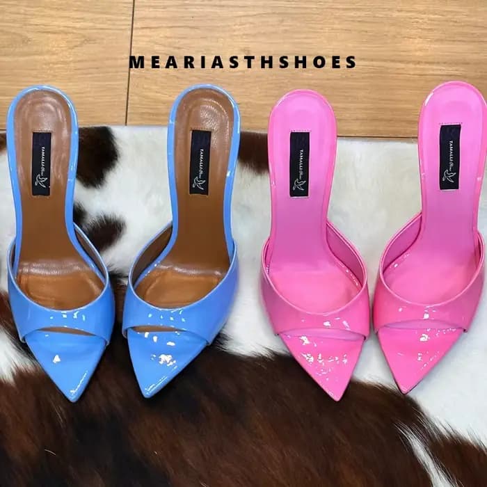 Sandales à talons très hauts pour femmes, nouvelle mode 2026, style coréen, bout pointu ouvert, sexy, à talon aiguille, chaussures d'été pour femmes