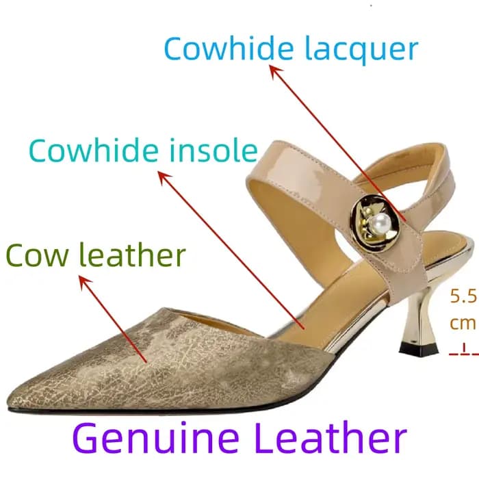 Escarpins à Talons Hauts Fins en Cuir pour Femme