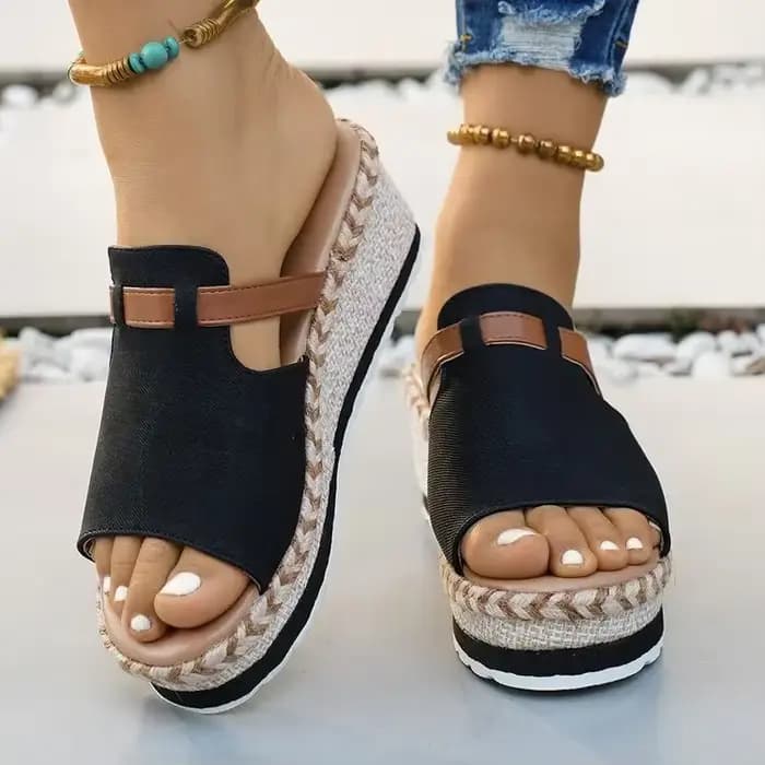 Sandales compensées espadrilles pour femmes