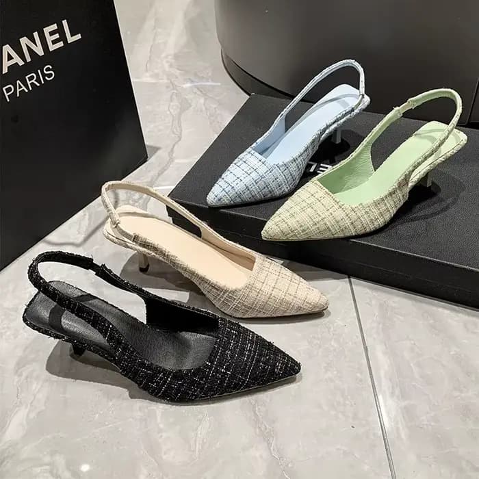 Escarpins Slingbacks de créateur à talons hauts pour femme