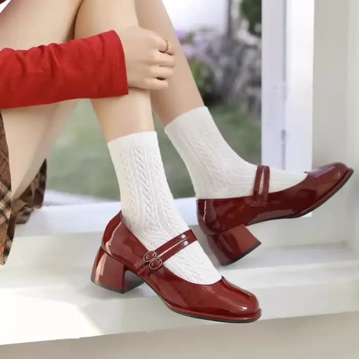  Chaussures de mariage Vintage à bout carré pour femmes