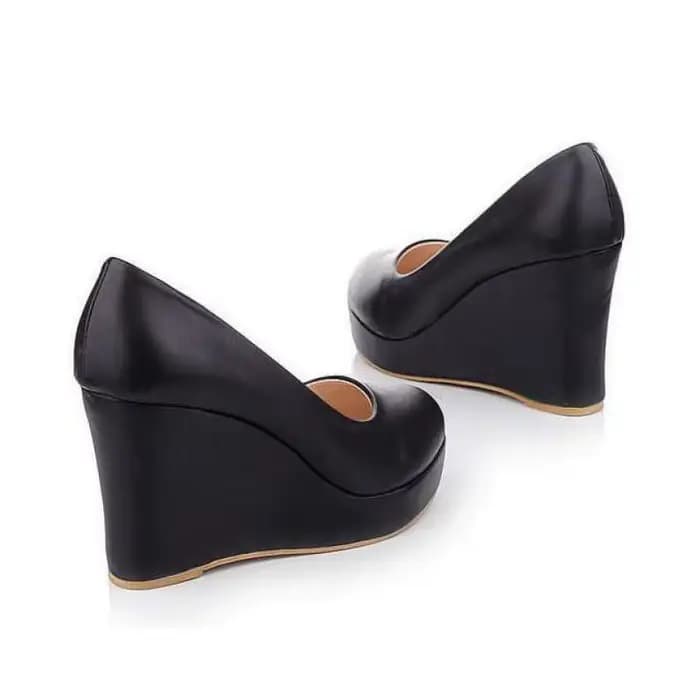 Chaussures à talons hauts compensés pour femmes, chaussures à plateforme blanches et noires, chaussures décontractées
