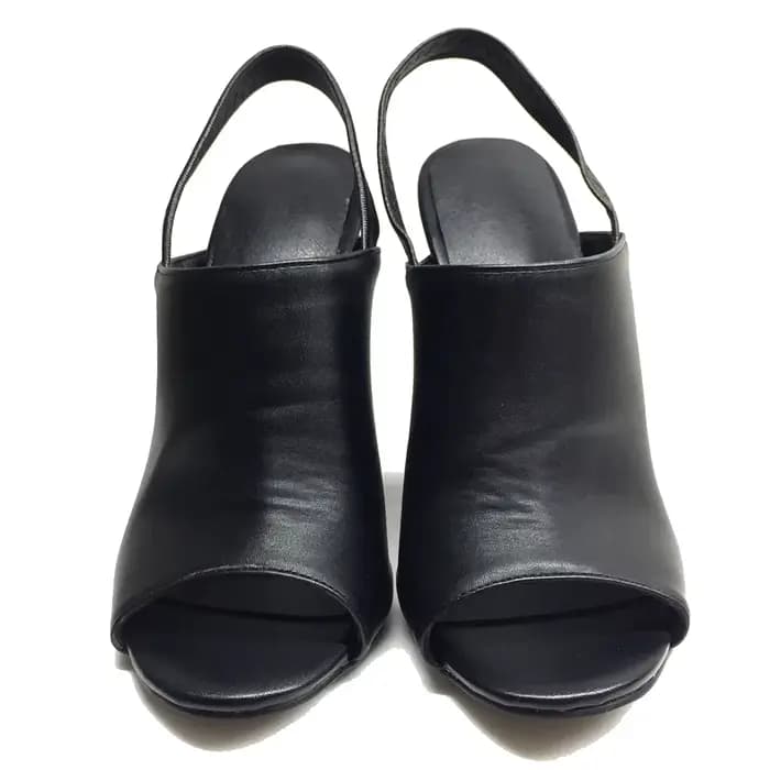 Sandales compensées noires pour femmes