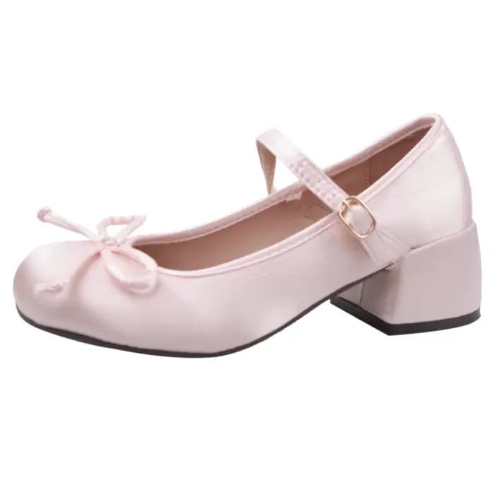 Chaussures Lolita à talons hauts avec nœud élégant pour femmes
