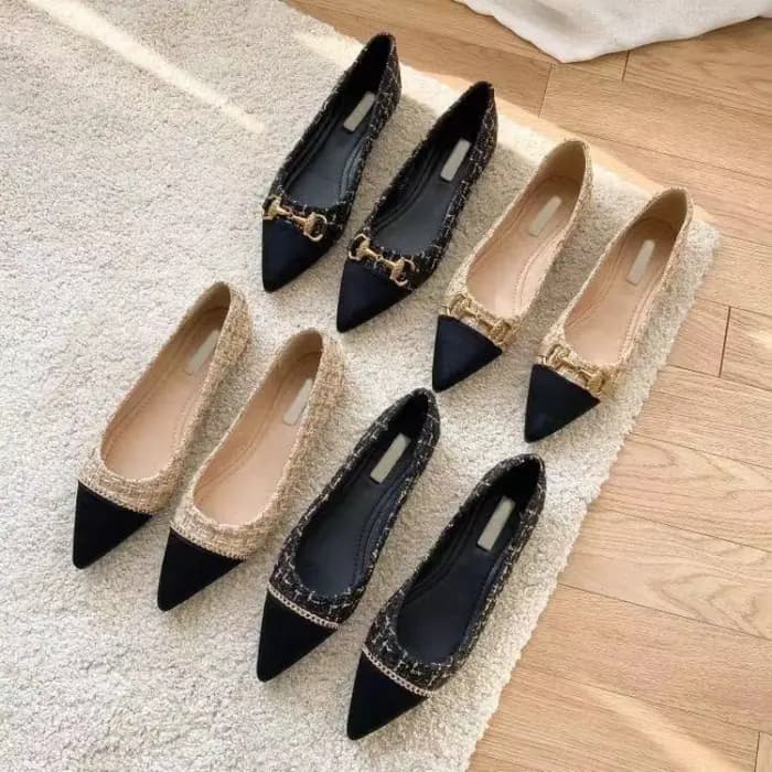 Chaussures de bureau élégantes à bout pointu et à talons bas pour femmes