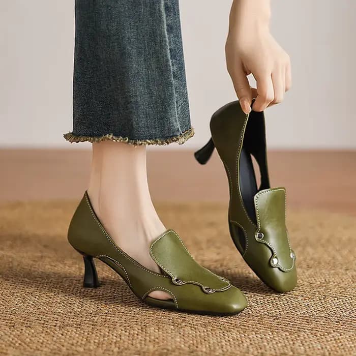 Zapatos De Mujer talons aiguilles bout carré robe chaussures De mariage mariée bal travail bureau pompes femmes