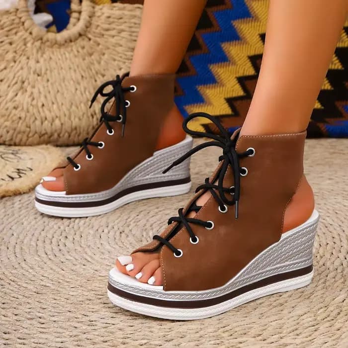 Sandales à talons compensés pour femmes