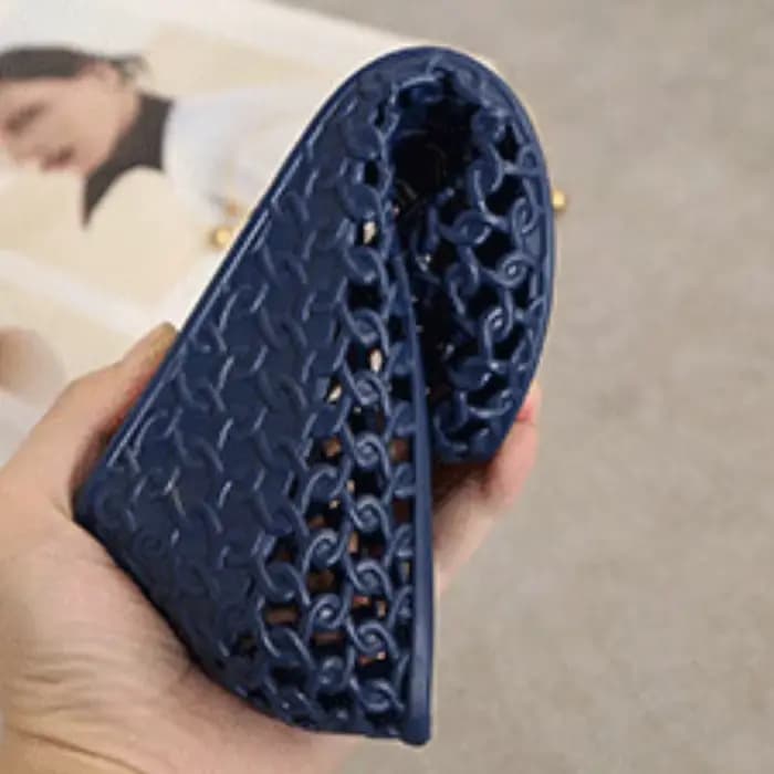 Sandales d'Été à Talon Creux en Plastique pour Femme
