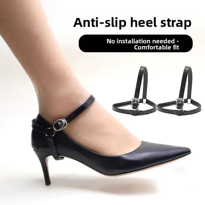 Boucle transparente Anti-perte lacet talon fin sangle fixe
