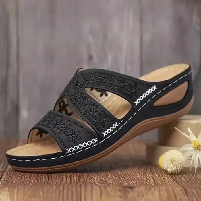 Sandales orthopédiques à talons compensés pour femmes