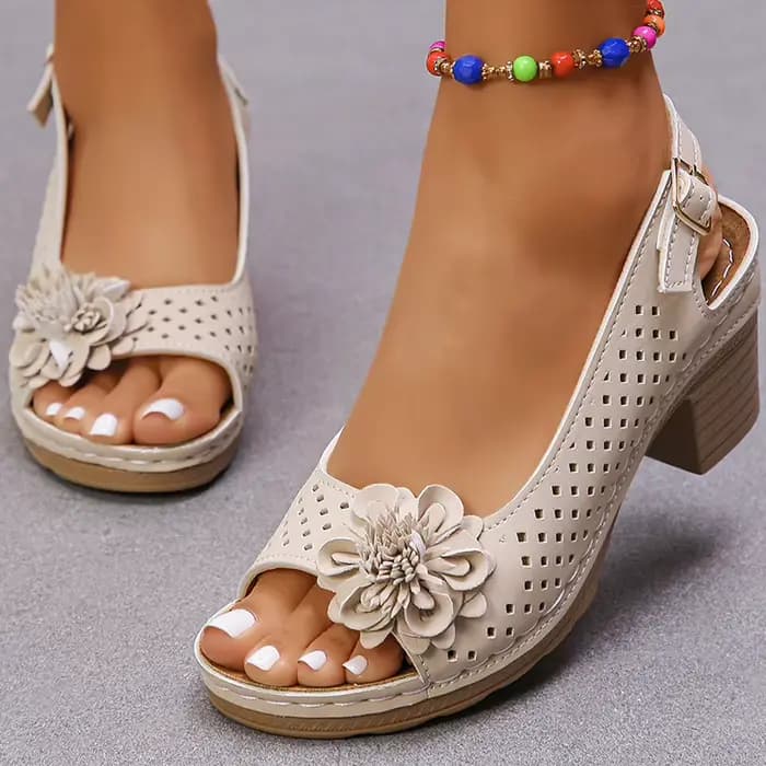 Sandales femme talons doux