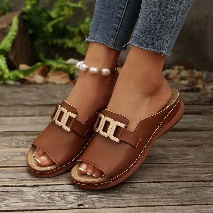 2025 été femmes sandales à talons compensés chaussures à talons ouverts décontractées léger confortable pantoufles de sport sandales de créateur de mode diapositives